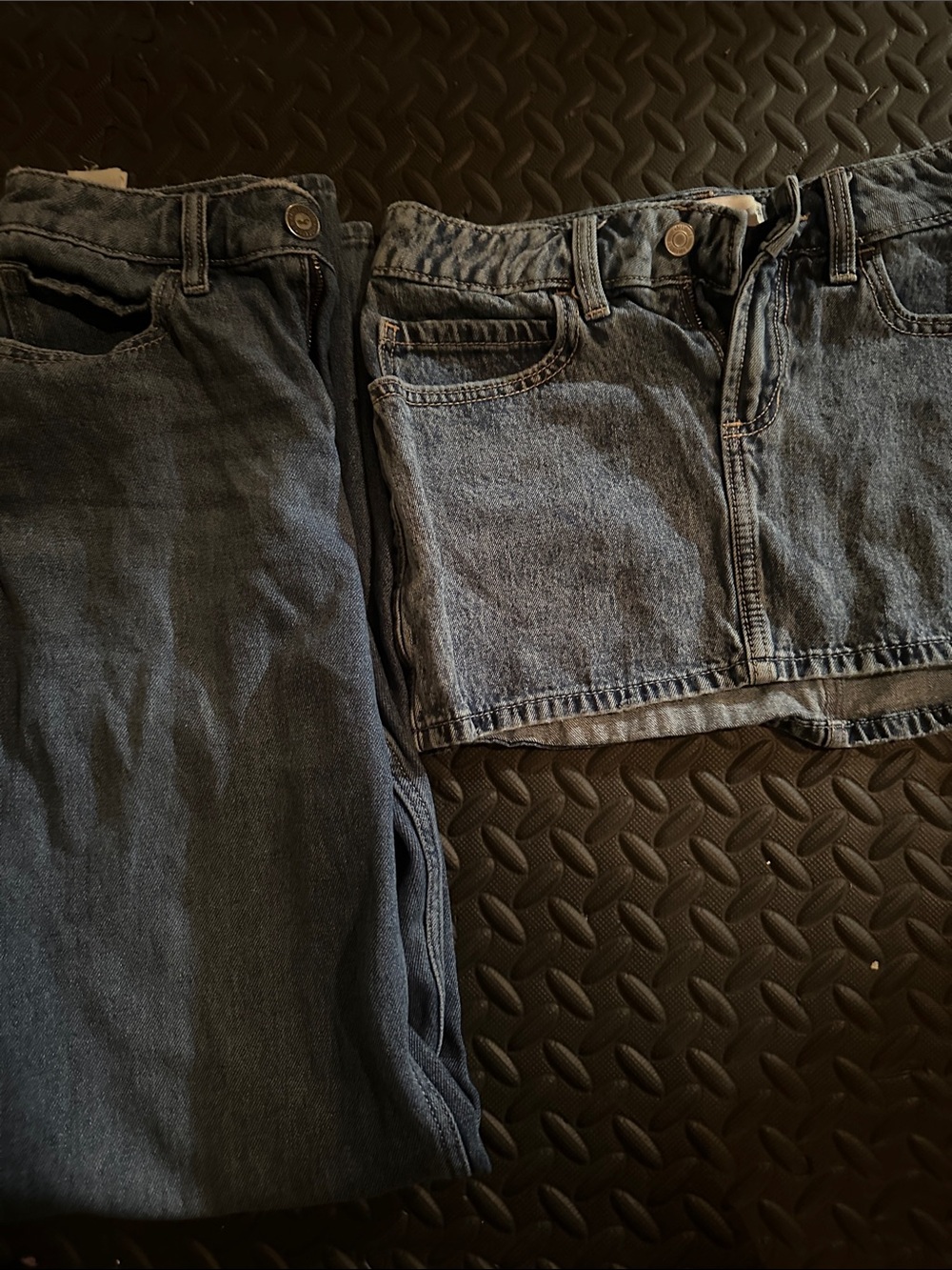 Hollister jean skirt and jeans